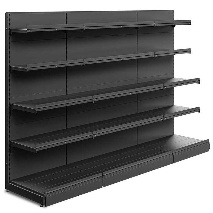 Regały sklepowe, metalowe, duże, dwustronne.300 zł/mb