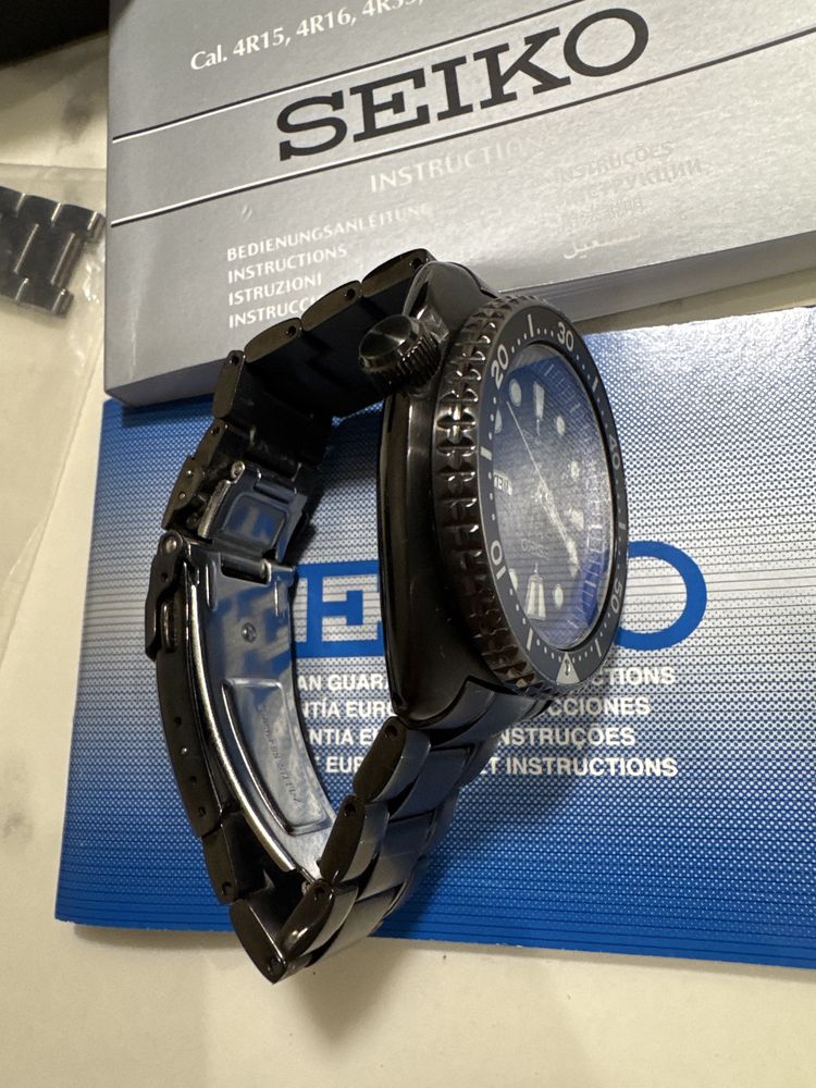Relogio seiko save the ocean black ediçao limitada