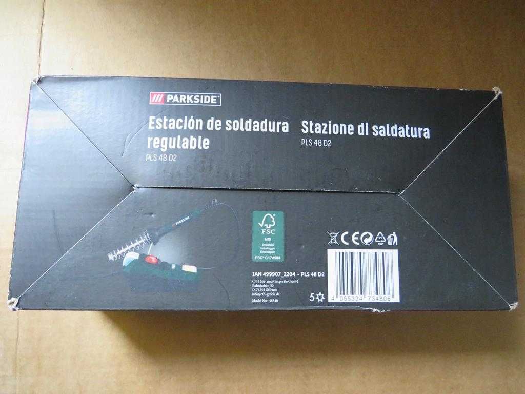 Estação soldadura temperatura ajustável 48W Parkside FECHADA ESTREAR!