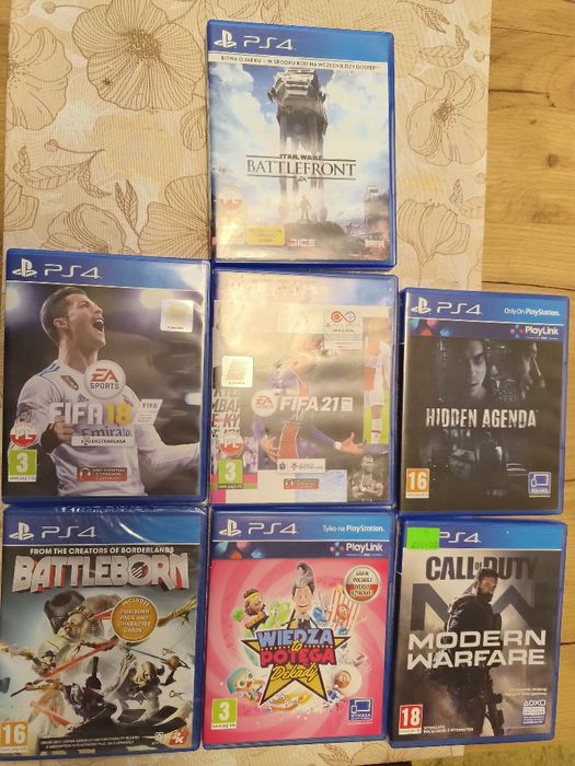 Playstation 4 Ps4 Fat 1TB 2pady + gry
