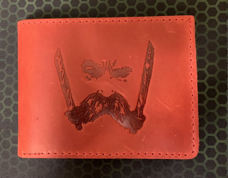 кожаный кошелек с натуральной кожи