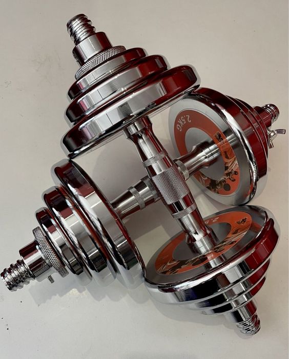 Розбірні гантелі (хром) 20 кг New Home Chrom оригінал