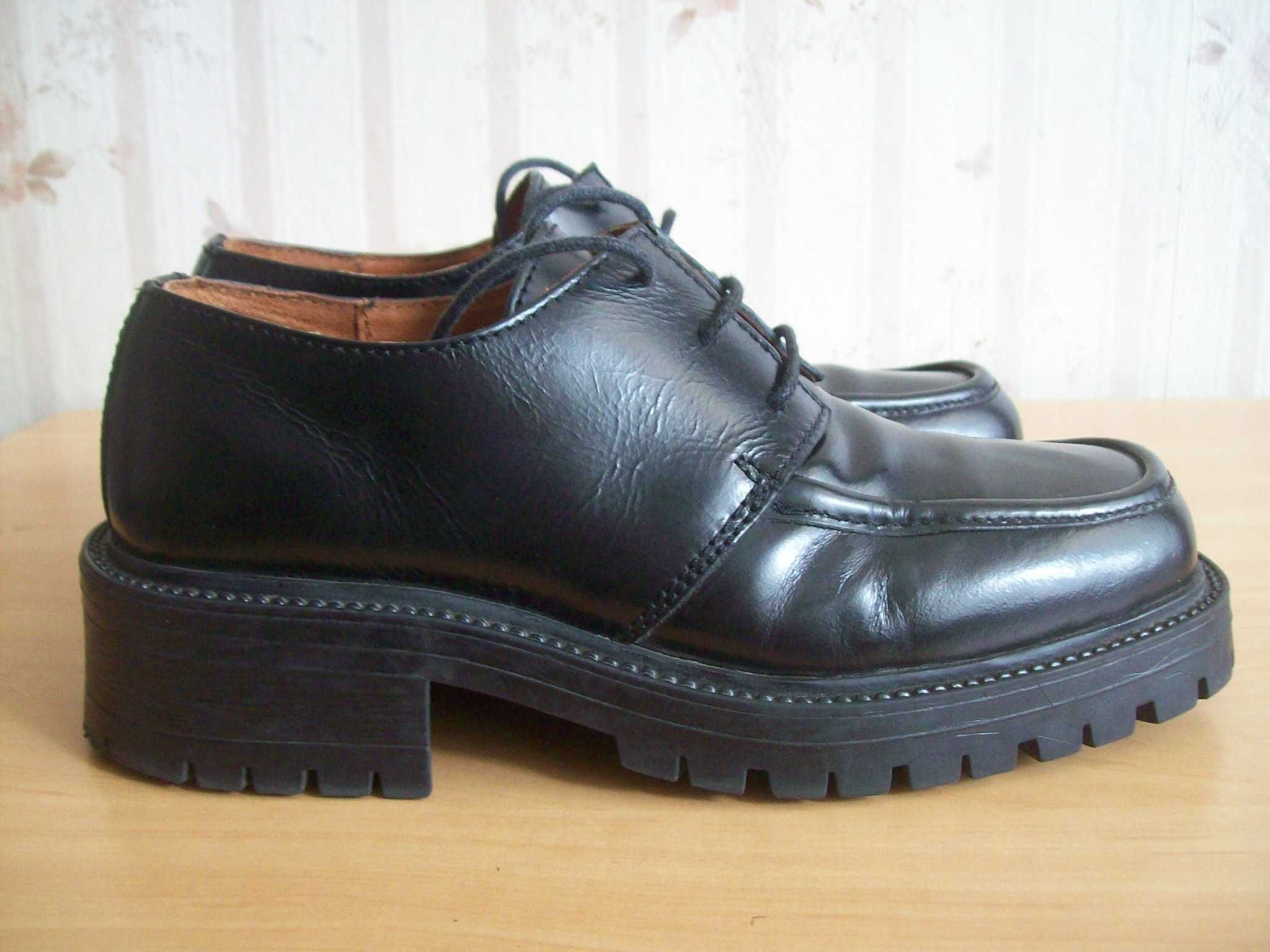 Buty creepersy PETROLEUM skóra nat. roz.eu-39.5