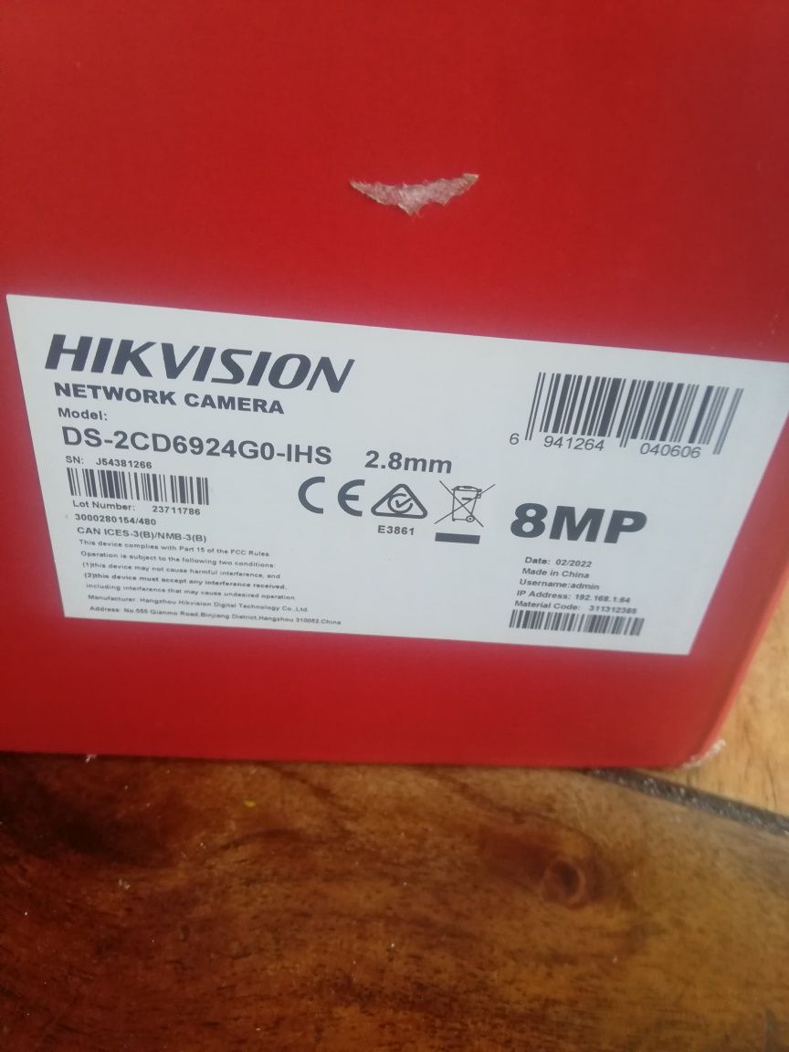 Kamera panoramiczna  IP HIKVISION