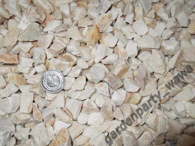 Grys żwirek piasek akwarystyczny biały, podłoże dolomit 8-16mm malawi