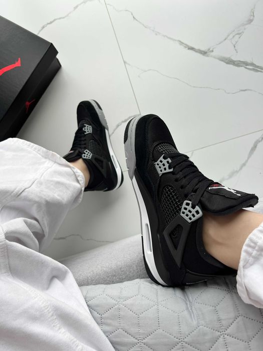 ‼️Кросівки Jordan 4 Retro SE Black Canvas