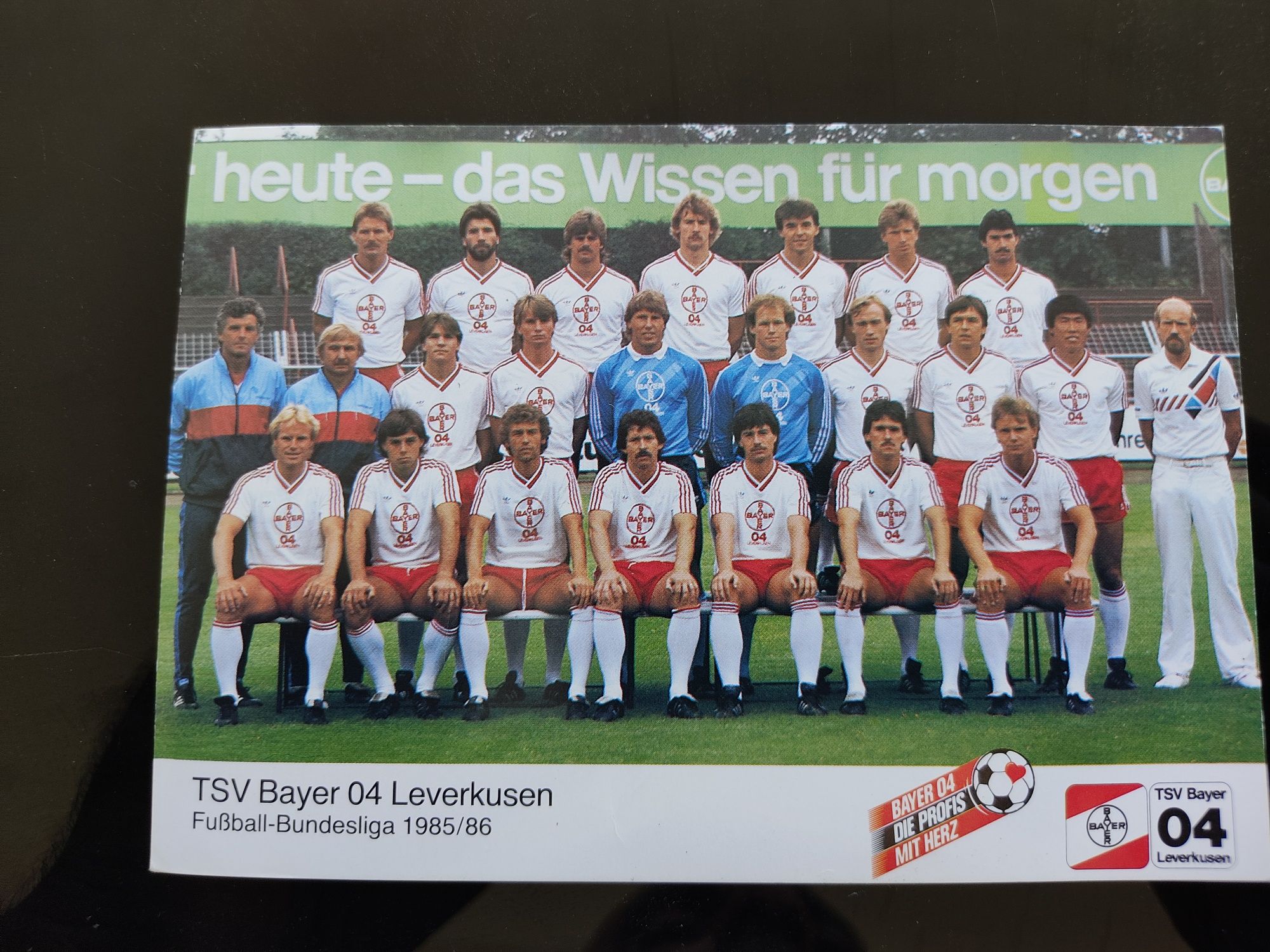 Postal do Bayer Leverkusen 1985 e 1986