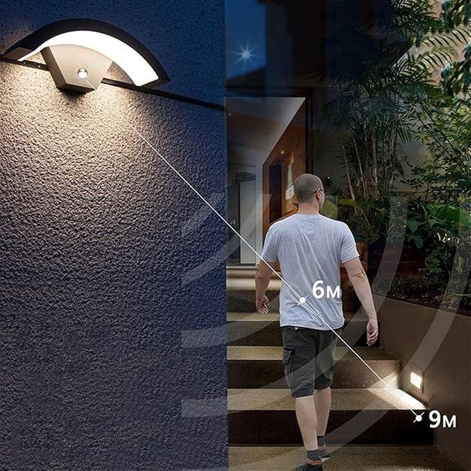 Вуличний ліхтар з датчиком руху 1 шт