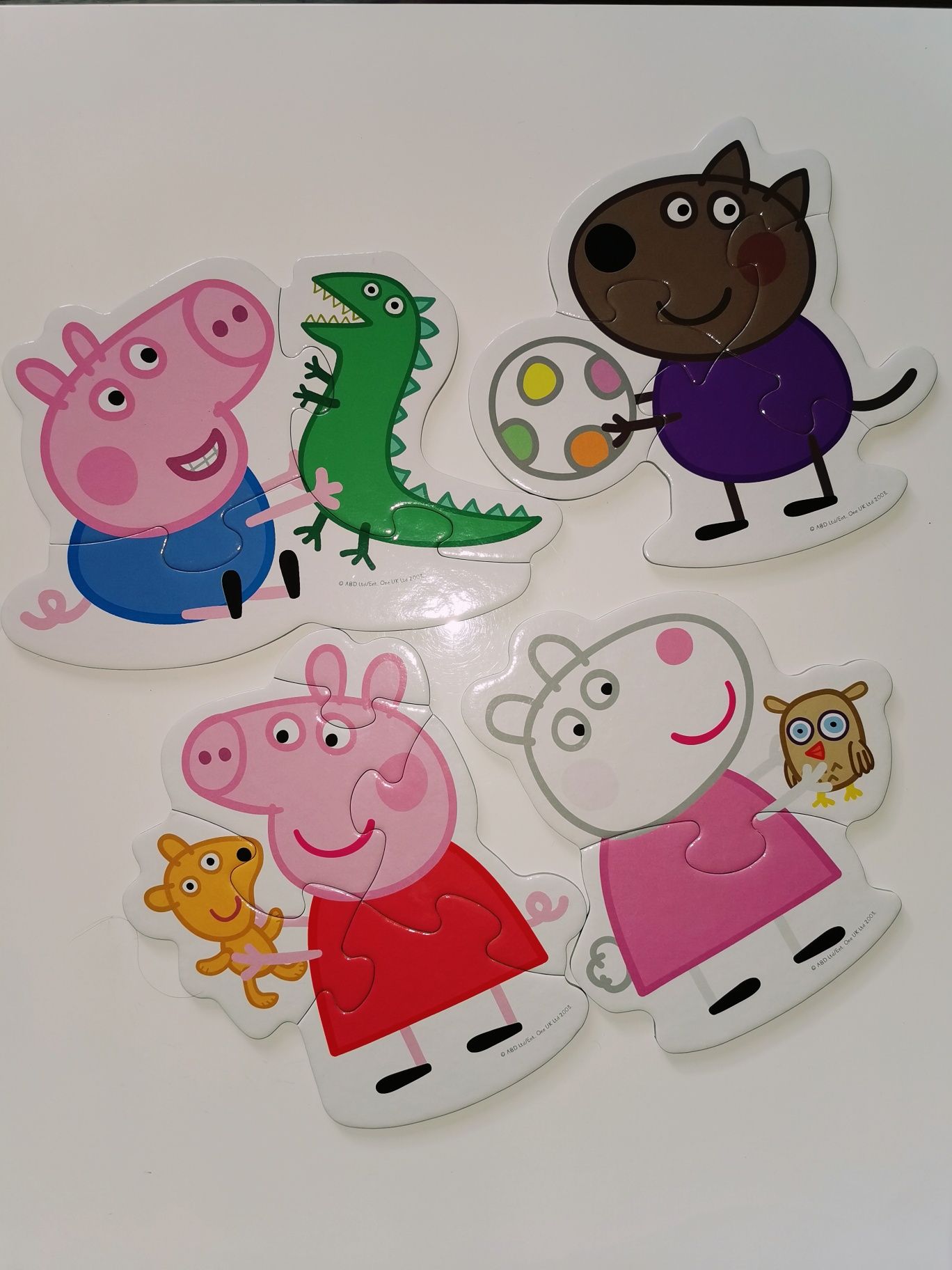 Puzzle 2+ Świnka Peppa duże, z grubego kartonu