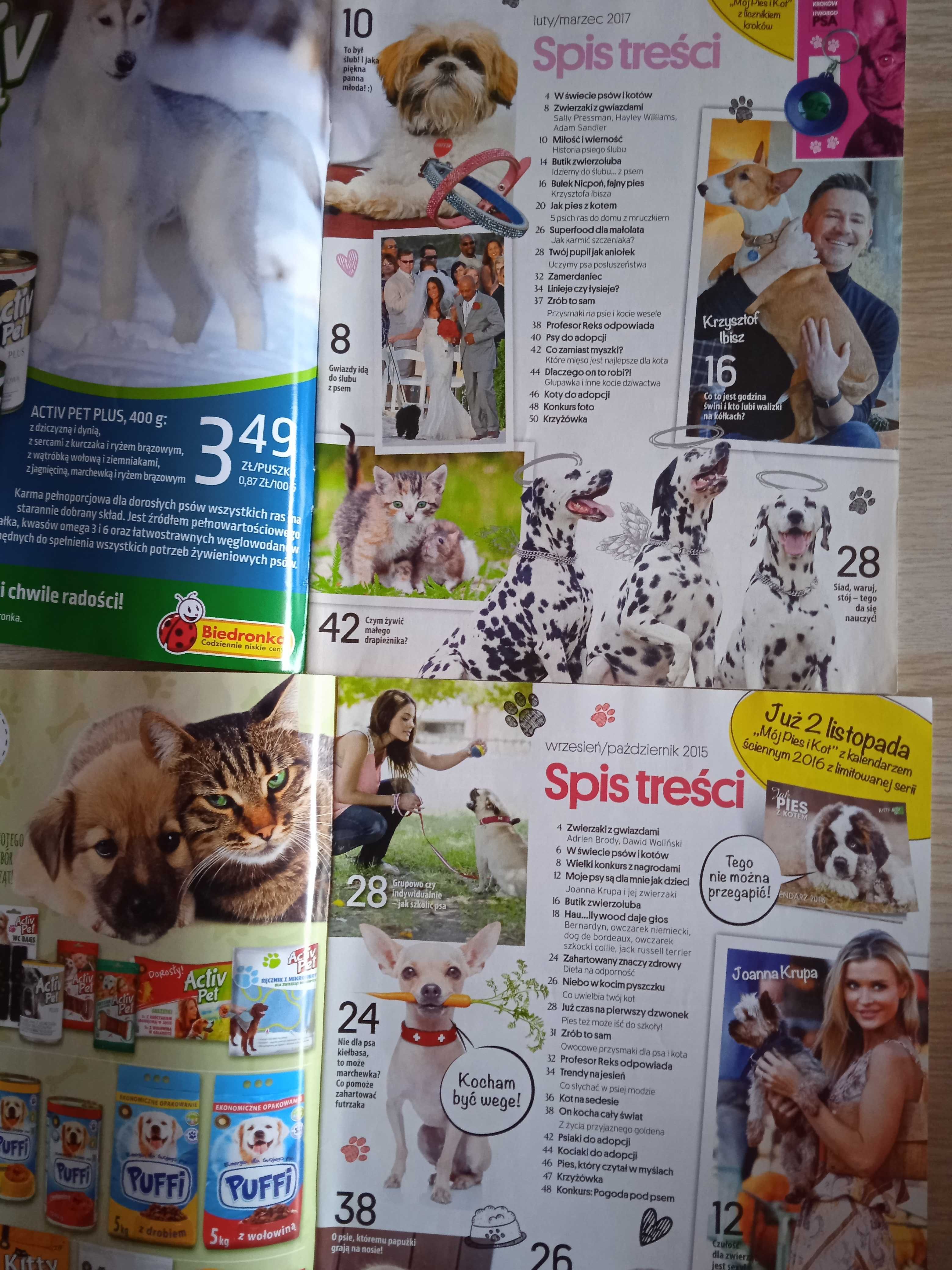 Gazety, magazyn Mój pies i kot *zestaw 4 sztuki