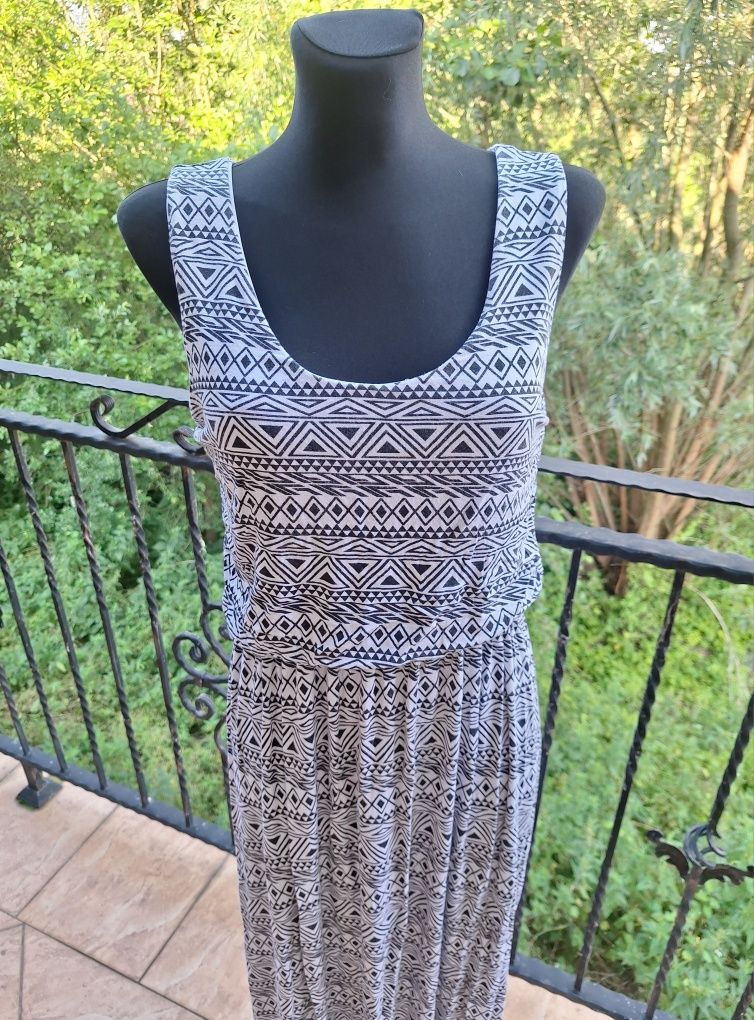 Długa sukienka maxi 95 % wiskoza marka Izabel London rozmiar M 38