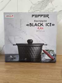 Каструля Pepper Black Ice Greblon C2 4.4 л (PR-6003)
