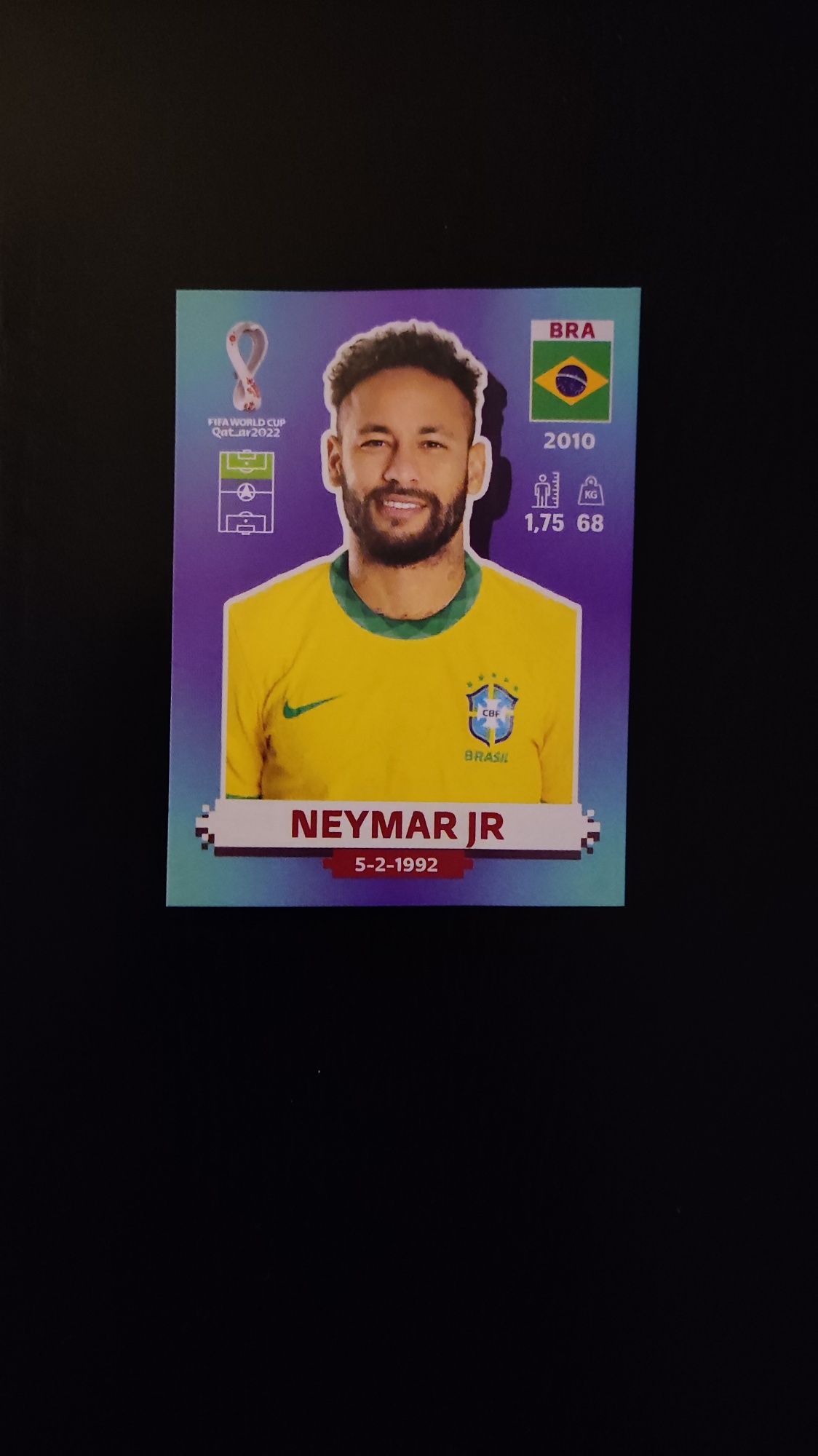 Cromo Neymar Jr Caderneta Mundial de Futebol Qatar 2022