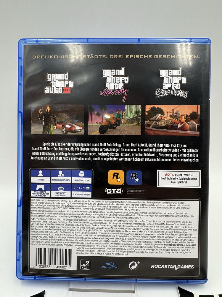 GTA Trilogy Ps4 Gwarancja