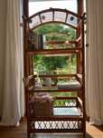 Etażerka, szafka, biblioteczka rattanowa , bambus, 160 cm