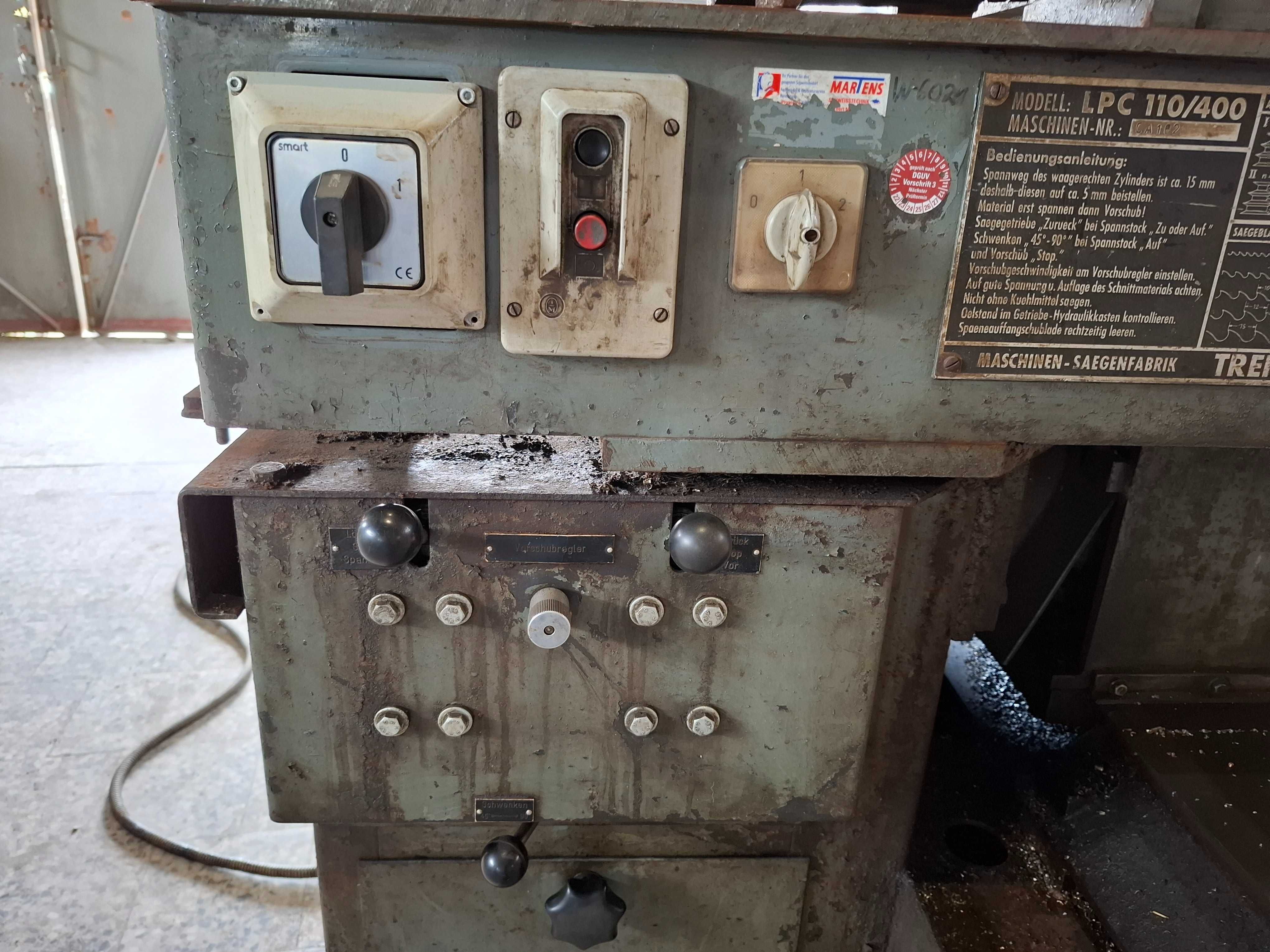 Piła przecinarka tarczowa do metalu stali Trennjaeger LPC 110/400 FVat