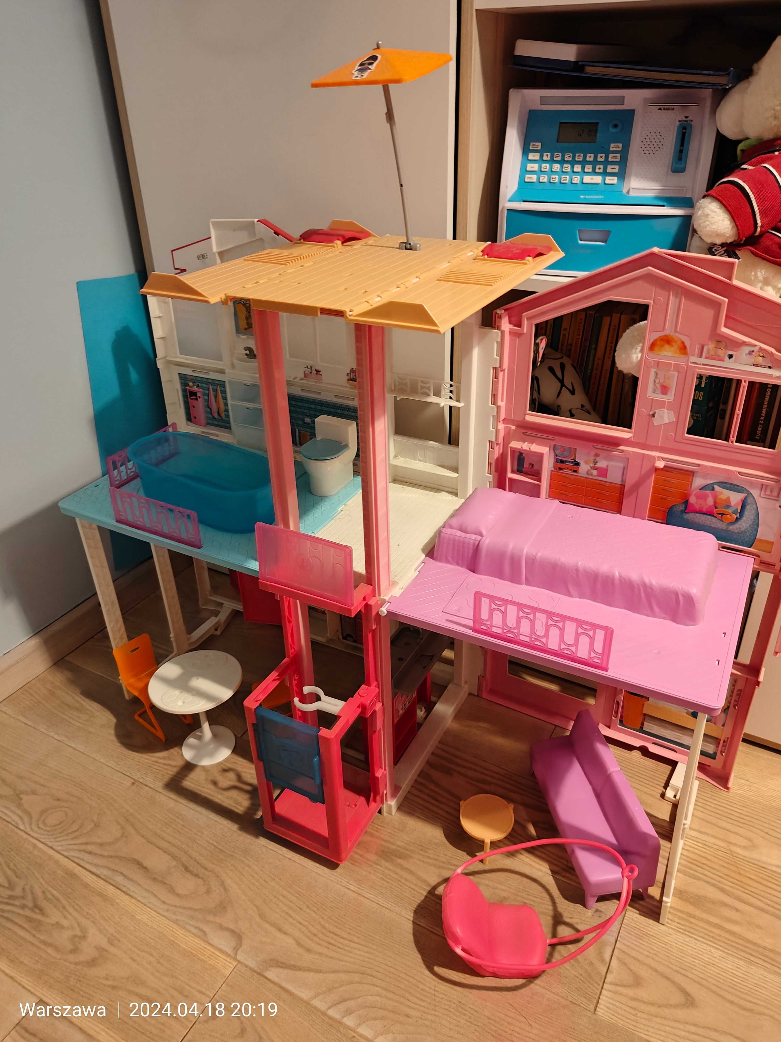 Składany domek dla lalki Barbie