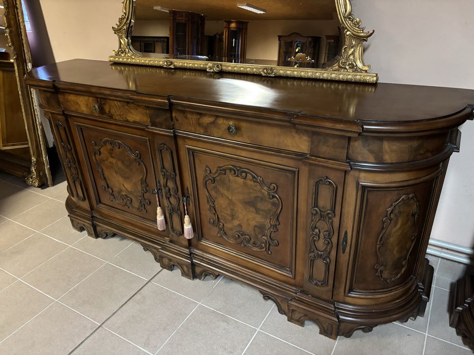 Stylowy Włoski Zestaw Komplet Komoda + Witryna Kredens meble stylowe