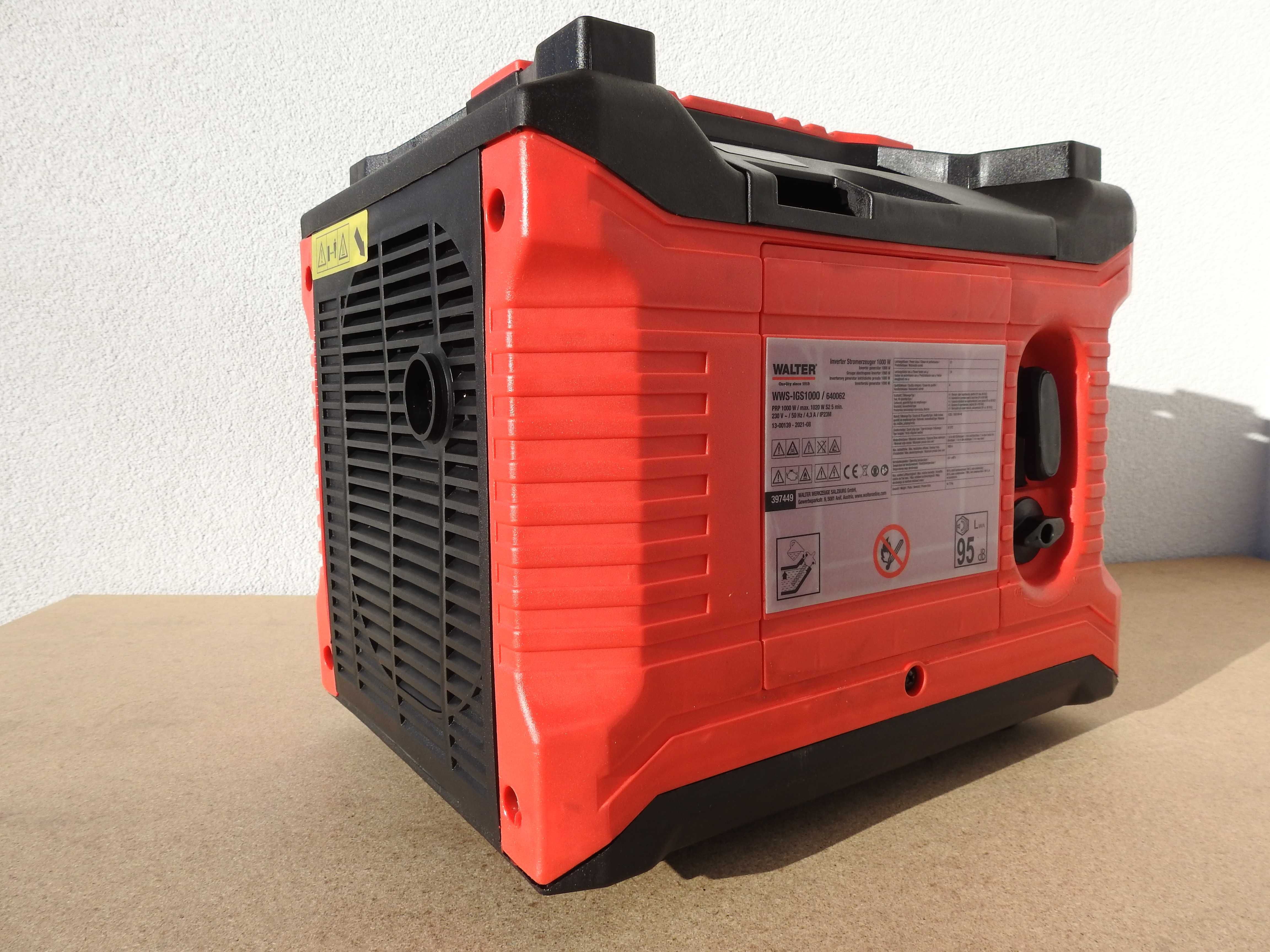 Agregat prądotwórczy Walter 1000W, generator prądowy Inverter 1 x 230V