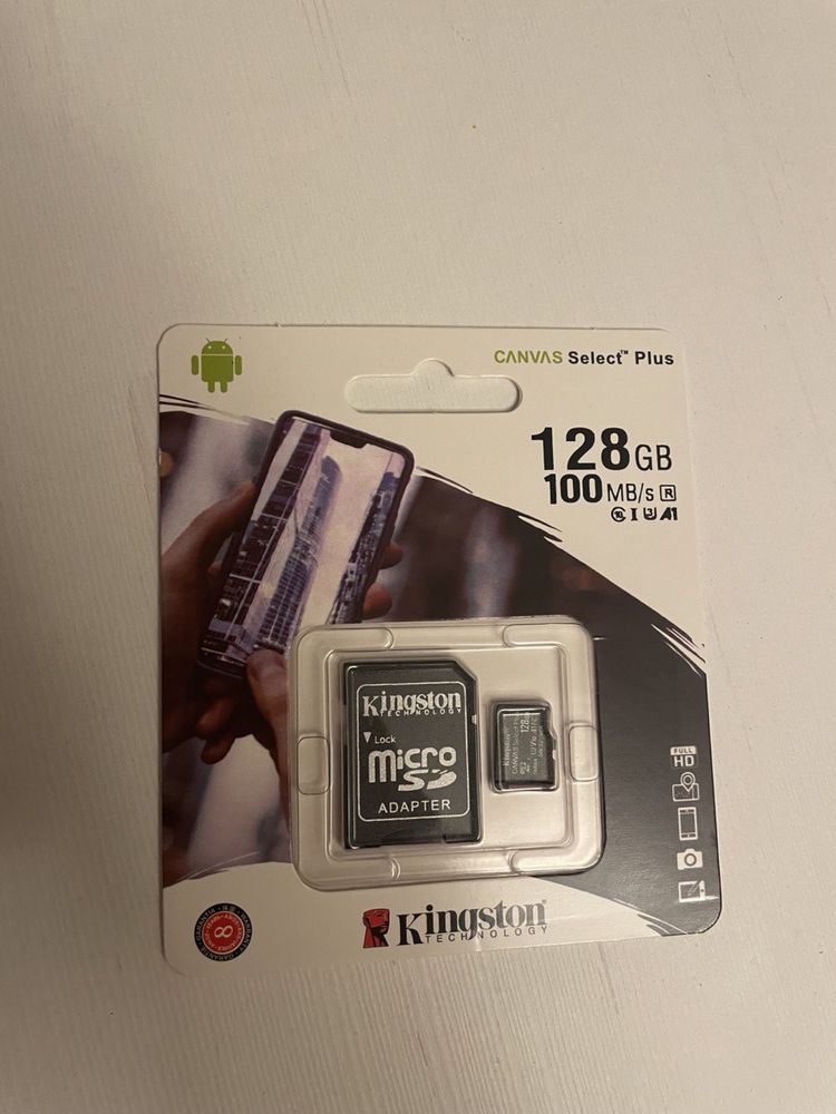 KINGSTON Karta MicroSD 128GB CL10 Canvas Select Plus + Adapter