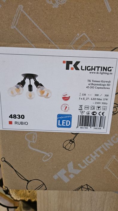 Lampa TH Lighting loft rubio