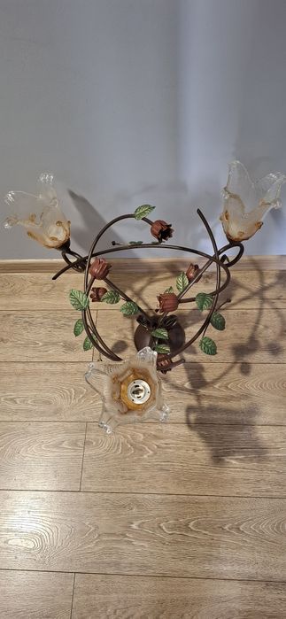 Zestaw oświetlenia – lampa wisząca + 2 kinkiety + lampa stojąca