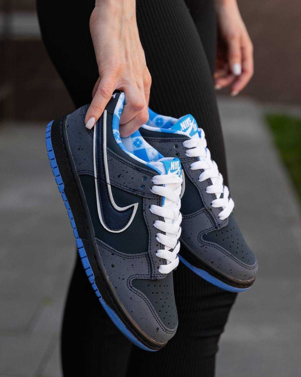 Жіночі кросівки Nike SB Dunk Low синій NK141 ТОП