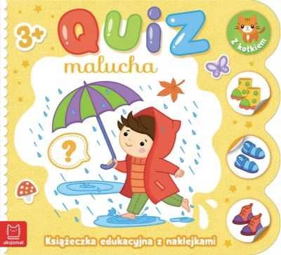 Quiz malucha. Książeczka edukacyjna z naklejkami.. - Katarzyna Łanoch