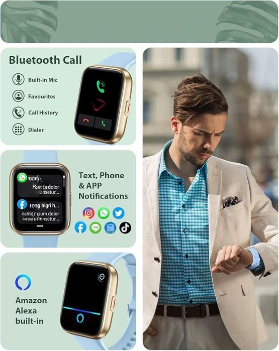 Smartwatch Damski Alexa – Styl, Zdrowie I Moc W Twoim Rytmie