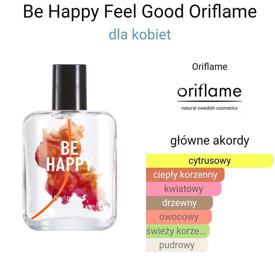 Woda toaletowa BE HAPPY Oriflame perfumy