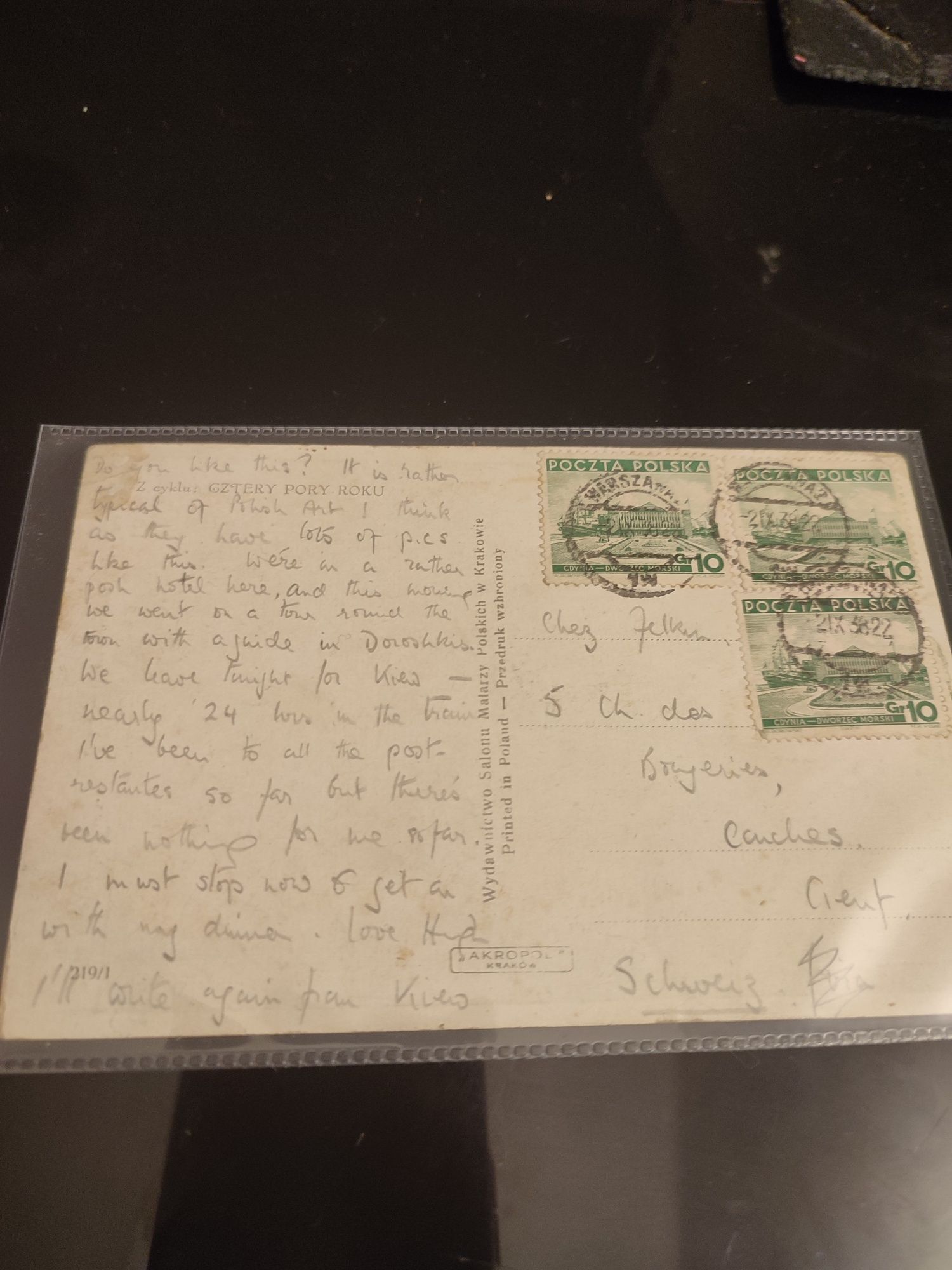 Zofia stryjeńska pocztówka kartka pocztowa