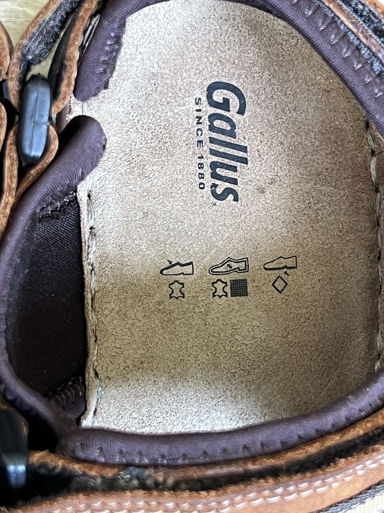 Сандали кожаные Gallus Австрия 42/37.5 см