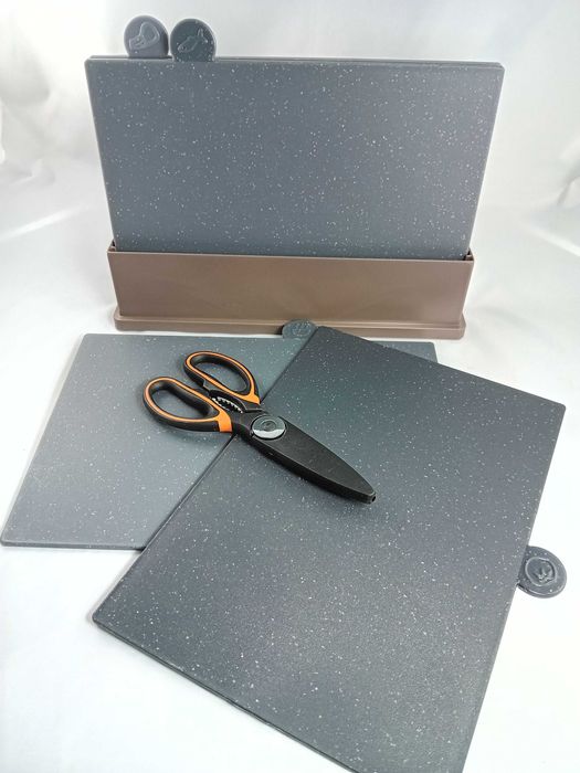 MASTERTOP Deska do krojenia, tworzywo sztuczne, zestaw 4 sztuk