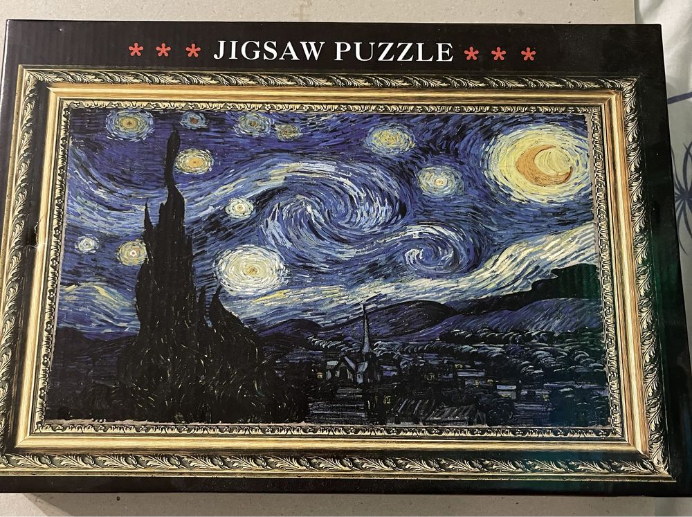 Пазли Ван Гог  1000 шт Нові / Puzzle картонні зоряна ніч