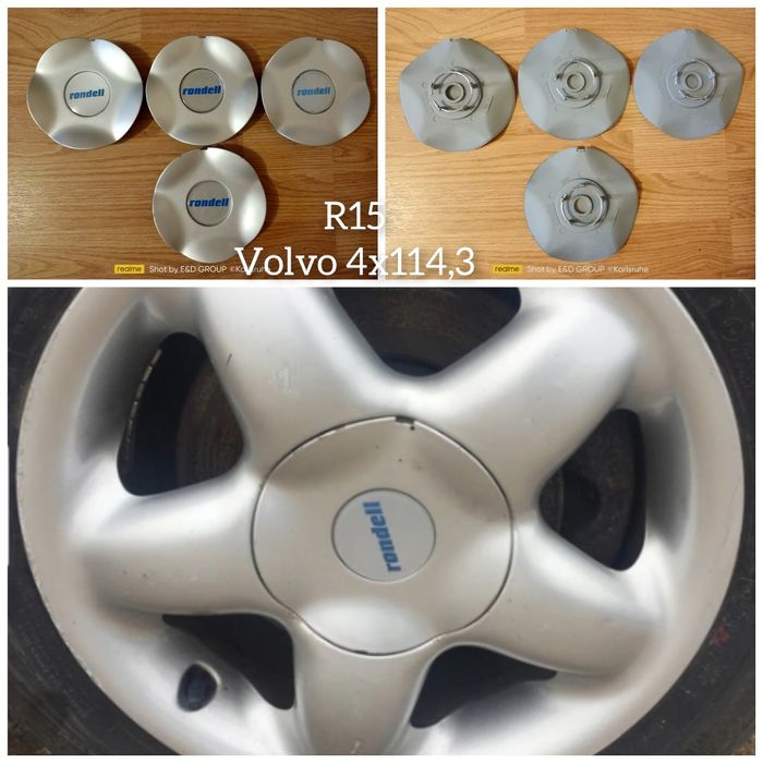 Колпачки в диски Вольво. Volvo. Saab. Сааб. Rondell. Оригинал