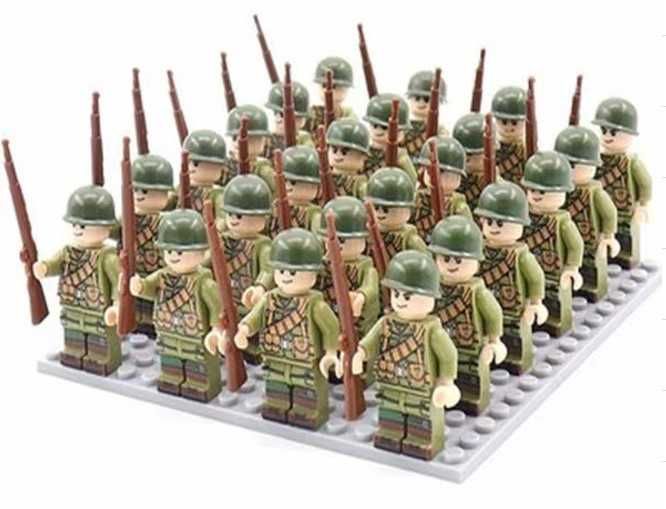 Armia 24 Figurki Wojsko 2 Wojna Światowa Żołnierze USA