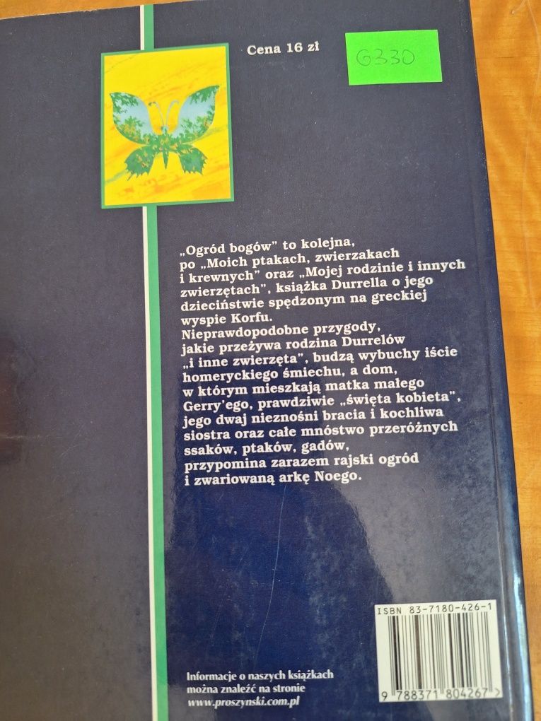 Gerald Durrell, Ogród bogów