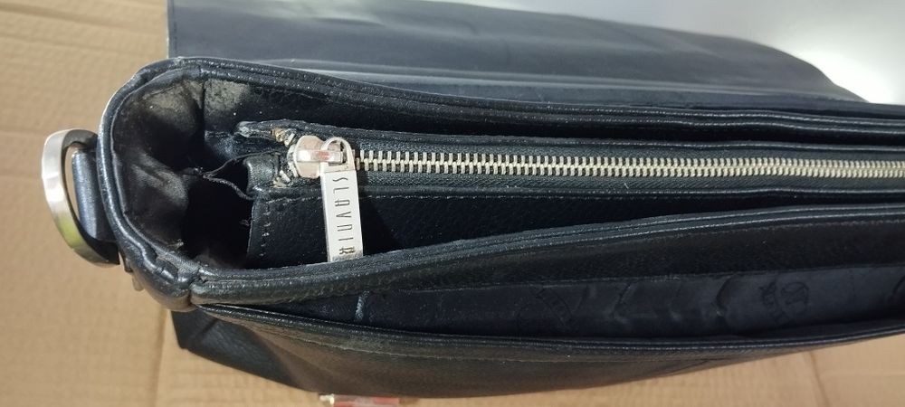 Практичний чоловічий портфель LAVNIK з натуральної шкіри