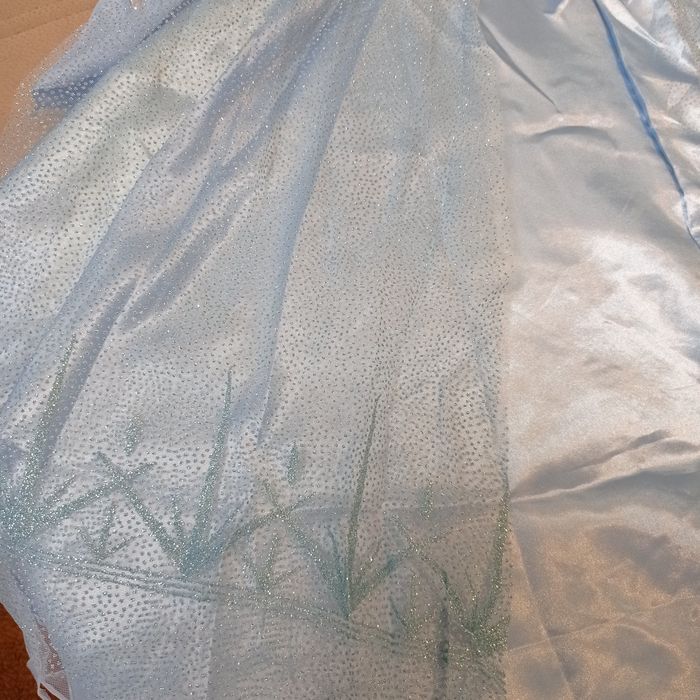 Sukienka strój karnawałowy przebranie Elsa Kraina Lodu r.116-122