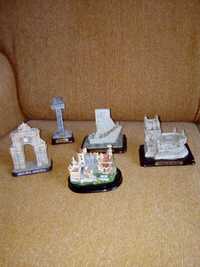 Vários monumentos em miniatura