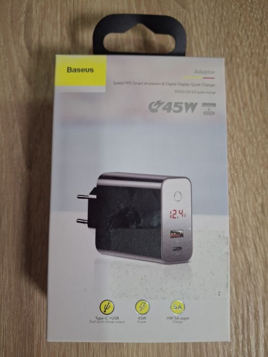 Зарядное устройство Baseus Quick Display 45 w