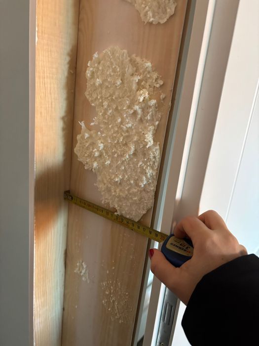 Drzwi drewniane 2 szt kompletne z ościeżnicą i opaska