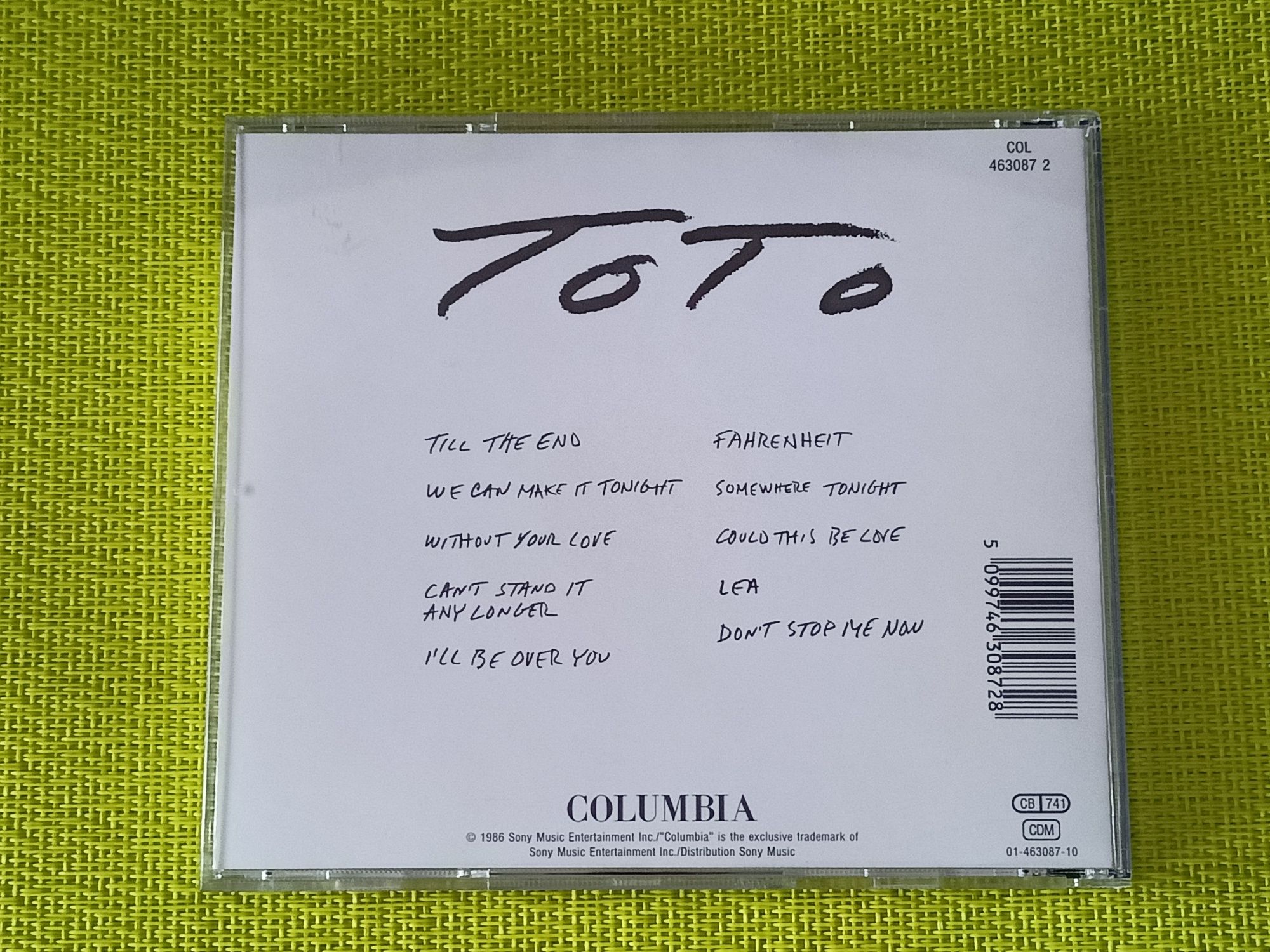 Toto - Fahrenheit - cd ( jak nowe )