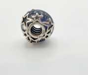 925 Charms murano Pandora błękitna galaktyka koralik do bransoletki sr