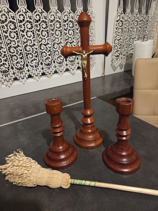 Zestaw na kolędę drewniany