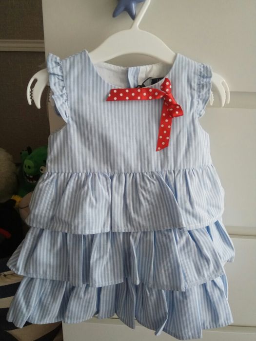 Vestido riscas azul LANIDOR -  novo