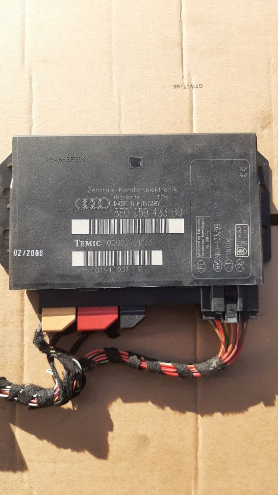 Moduł komfortu Audi a4 b6 b7