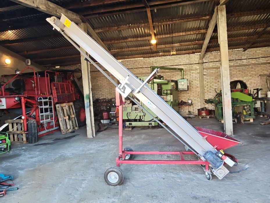 Taśmociąg przenośnik taśmowy podajnik składany i z regulacją wysokości