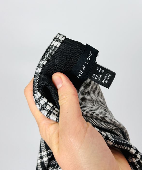 Ołówkowa spódnica w kratę XL 42 New Look