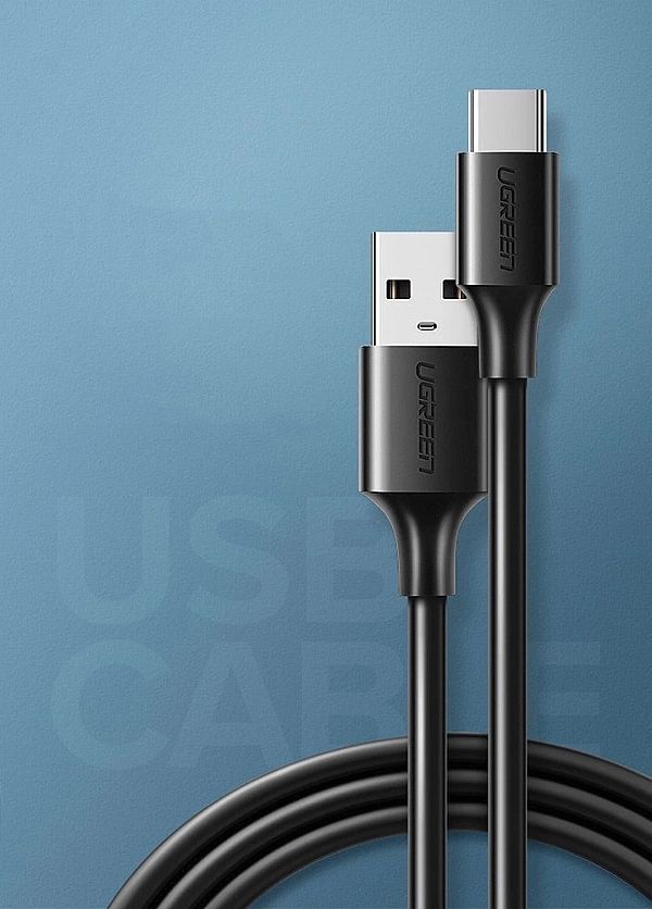 Ugreen kabel przewód USB - USB Typ C 480 Mbps 3 A 1,5 m czarny (US287,